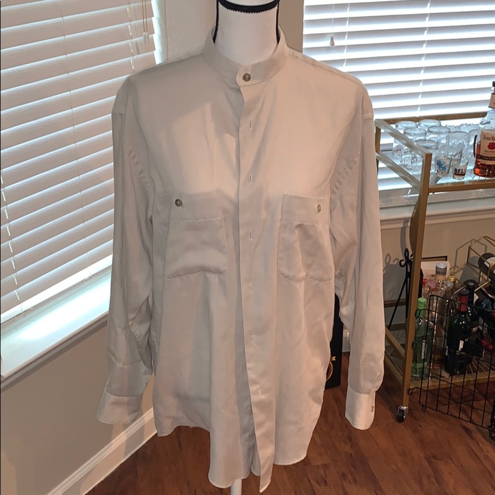 NWOT YVES SAINT LAURENT button up collar shirt